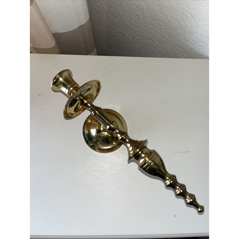 vintage brass wall‎ sconce candle holder